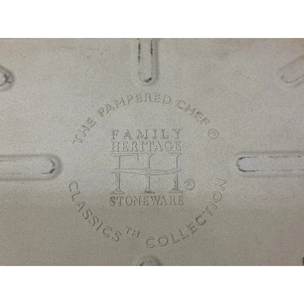 Pampered Chef Family Heritage Classics Stoneware Bar Pan 13.5x9 Rectangle 010207